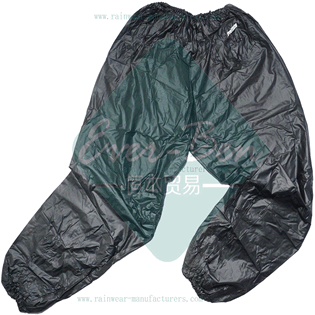 Black PVC Reusable mens rain pants